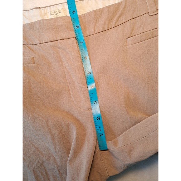 J. Crew Factory Lexie Pants Tan Stretch Straight Leg Career C9716 Size 4R - Picture 9 of 12